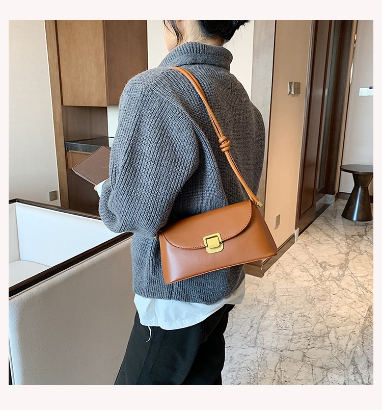 High-grade Small Bag Women's Bag 2021 New Fashion Autumn And Winter Texture Popular Ins All-match Shoulder Messenger Bag display picture 5