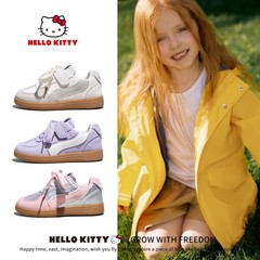 HelloKitty女童板鞋2025新款春秋儿童德训鞋轻便软底休闲运动鞋子