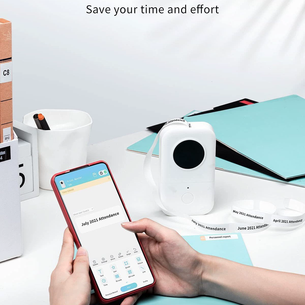 Phomemo Small handheld printer, (Cross-border trading), bluetooth