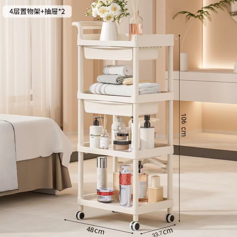美容院专用小推车皮肤管理多功能可移动置物架理发烫染手推工具车|undefined