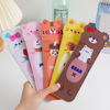 Polyurethane cartoon handheld belt, cute pencil case for elementary school students, with little bears, on elastic band