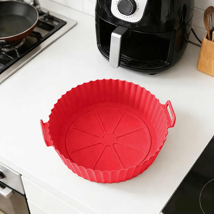 Amazon explosivo aire frito plato de horneado de silicio grado alimenticio resistente a altas temperaturas almohadilla de horneado de aire doméstico