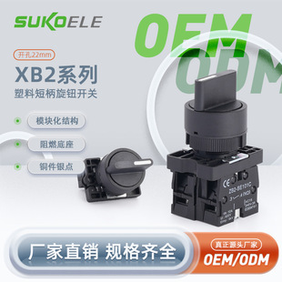 Neutral plastic short handle knob switch XB2-ED21 ED33 source manufacturers