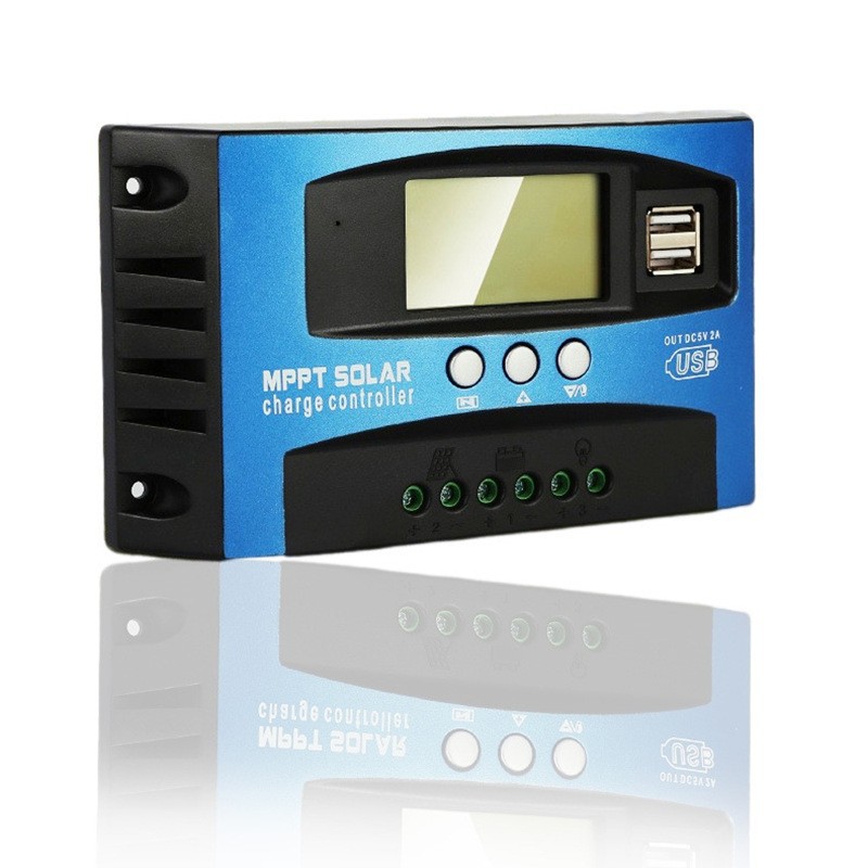 Controlador Solar de Energía Fotovoltaica para Comercio Exterior, 12V24V30A-100A, Pantalla LCD, Controlador Solar MPPT