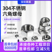 304不锈钢六角螺母细牙螺母左牙六角螺母反牙六角螺母M2M30