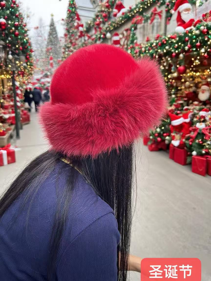 Sombrero Mongol de Piel Sintética para Mujer, Térmico, para Otoño e Invierno image 21