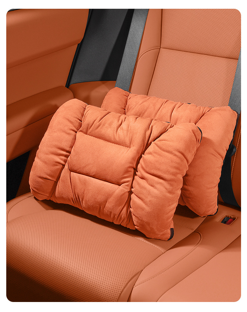 Suitable for Weipai Car Winter Flannel Pillow Quilt Waist Support Blue Mountain Alpine Mocha Phev/Weipai Vv7/