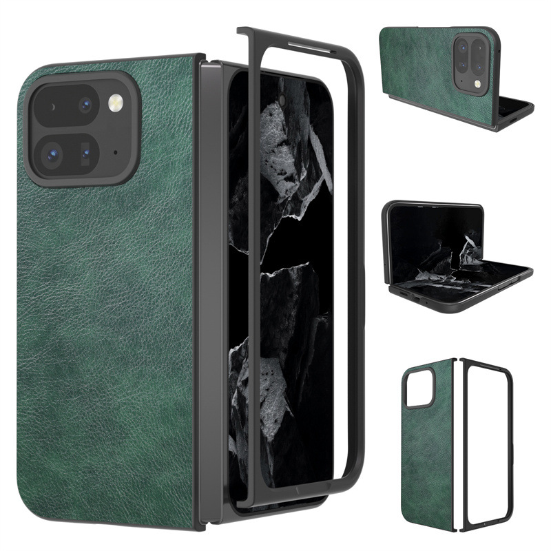 Suitable for Google Pixel 10 Pro Fold mobile phone case, two-color pebbled pattern mobile phone case, new simple mobile phone