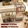 Table cosmetic dustproof storage box, cotton swabs, transparent lipstick, stand, brush, handheld storage system