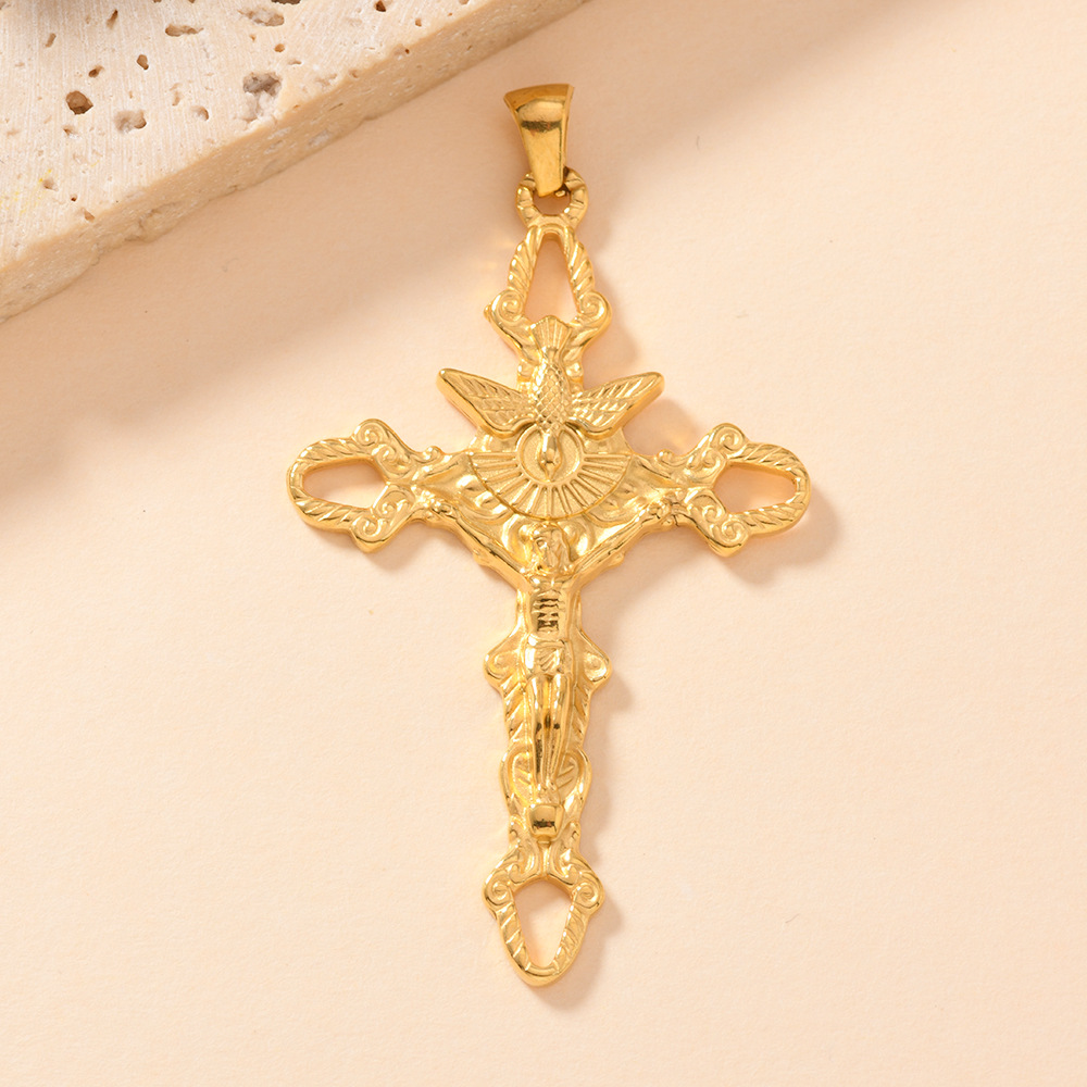 5g Weight Pendant Jewelry Making Type 40*26mm Jewelry Making Size Jewelry Accessories Classification 1 Piece Quantity 304 Stainless Steel Material Cross, Vocabulary Words/Name Pattern All Seasons Season Polished Finish Retro, Simple Style, Classic Style Style 1 Piece 40*26mm 304 Stainless Steel Cross Vocabulary Words/Name Polished Pendant Jewelry Accessories 5