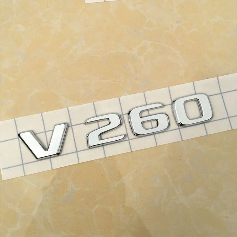 Suitable for Mercedes-Benz Vito V260L, modified with Maybach tail emblem, VS980L lettering, and VS680 letter logo