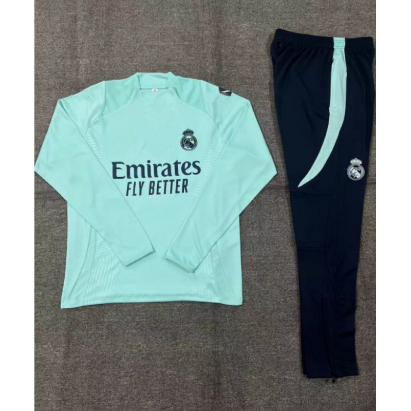 Jugadores fanáticos trajes de entrenamiento de mangas largas Real Madrid trajes de adultos Barcelona Arsenal camiseta de medio tracción Manchester City Juve image 14