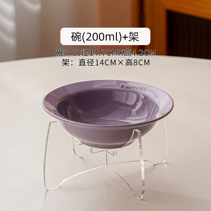 アクリルのufoの食器棚の陶磁器の食器棚のペットの首の食器棚は猫の食器棚の犬の食器棚の子供の食器棚をひっくり返すことを防ぎます。|undefined