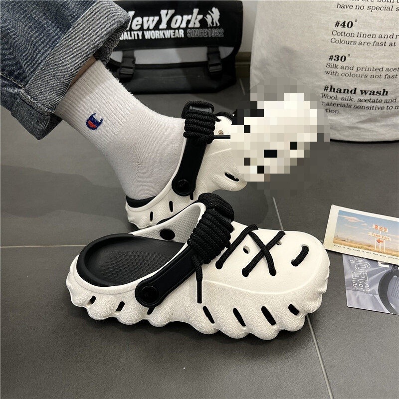 Summer New Style Men's Clogs, Niche Thick-Soled Sandals, Couple's Outdoor Beach Shoes, Casual Shoes, Trendy