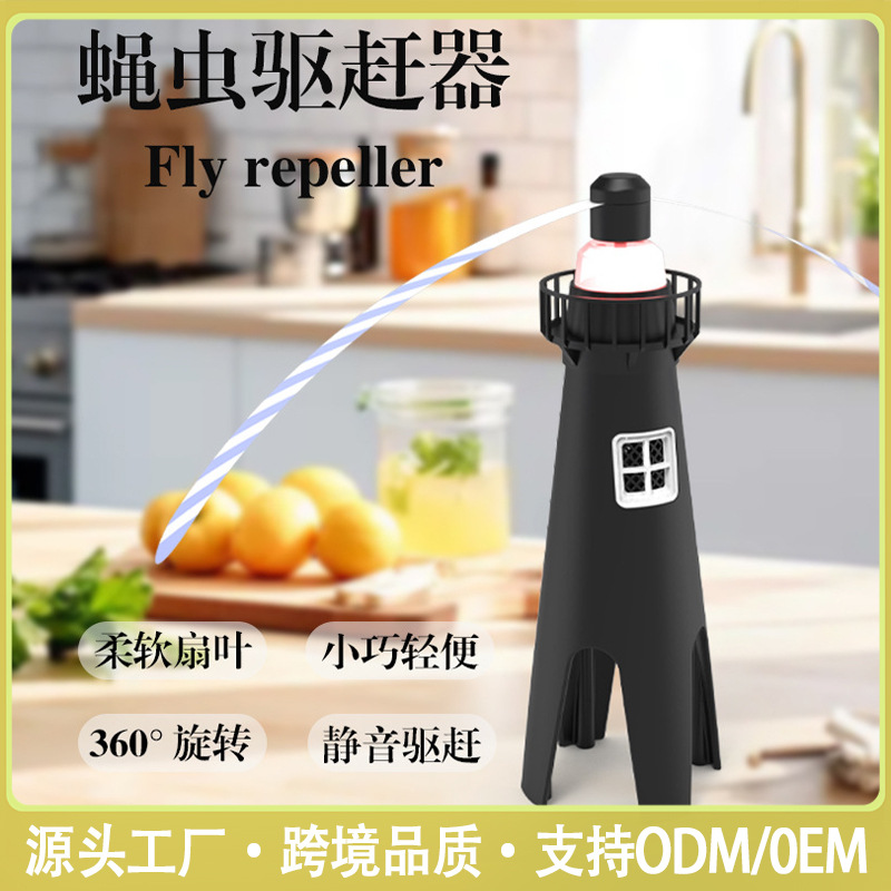 Flyfans transfronterizos multifuncional mosquiter al aire libre mosquiter mosquiter ventilador hojas ventilador de mosca doméstico