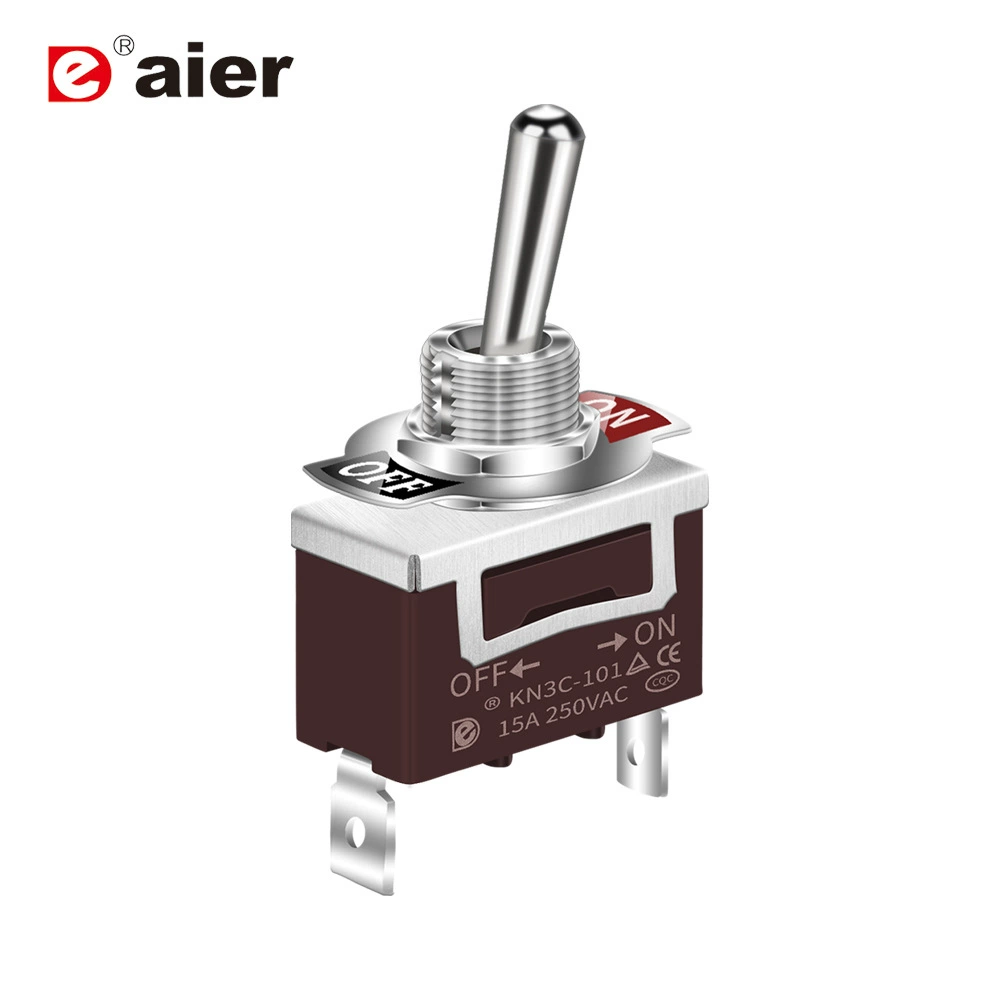 Средний тумблер 15A 250V кулисный переключатель штифт кулисный переключатель 3-футовый переключатель с встряхивающейся головкой переключатель с ручкой встряхивания