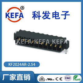 科发厂家直销插拔式快速接线端子KF2024AR-2.54 SMT端子黑色交期