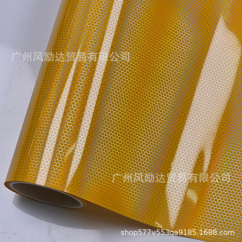 PET Laser Honeycomb Rainbow Carbon Fiber Interior Trim Glossy Black Red Silver Full Body Motorcycle Color Change Film