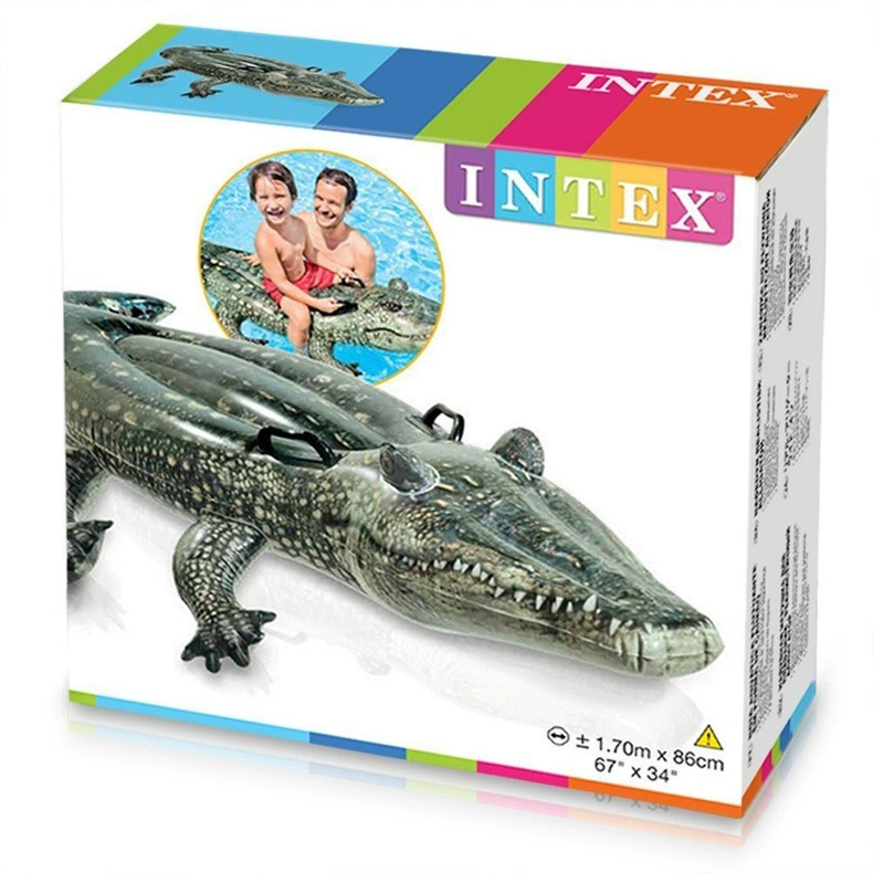 INTEX Оригинальная надувная игрушка для игр в воде, крокодил