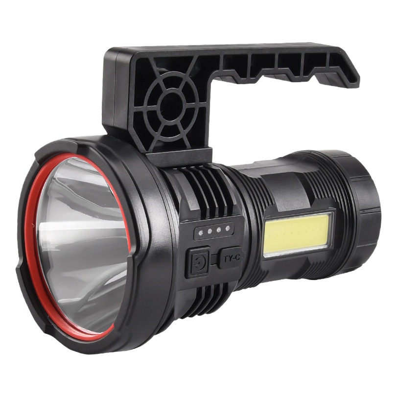 Linterna de iluminación de mano al aire libre linterna de la patrulla de emergencia inundación Luz Portátil reflector COB luz lateral