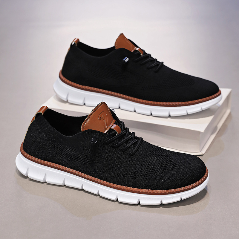 Zapatos de malla para hombres 2025 primavera nuevos zapatos de hombre moda zapatos deportivos de moda para hombres zapatos de trabajo casuales zapatos de moda para hombres