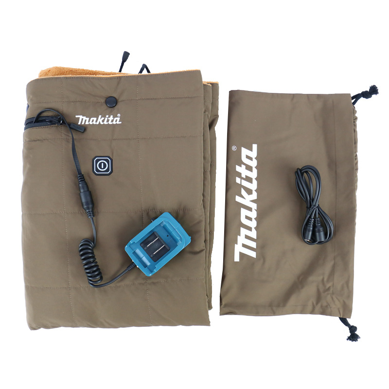 Wholesale Makita Makita electric blanket 12V lithium battery can adjust the temperature single -person single -person carpet outdoor camp CB100D 4