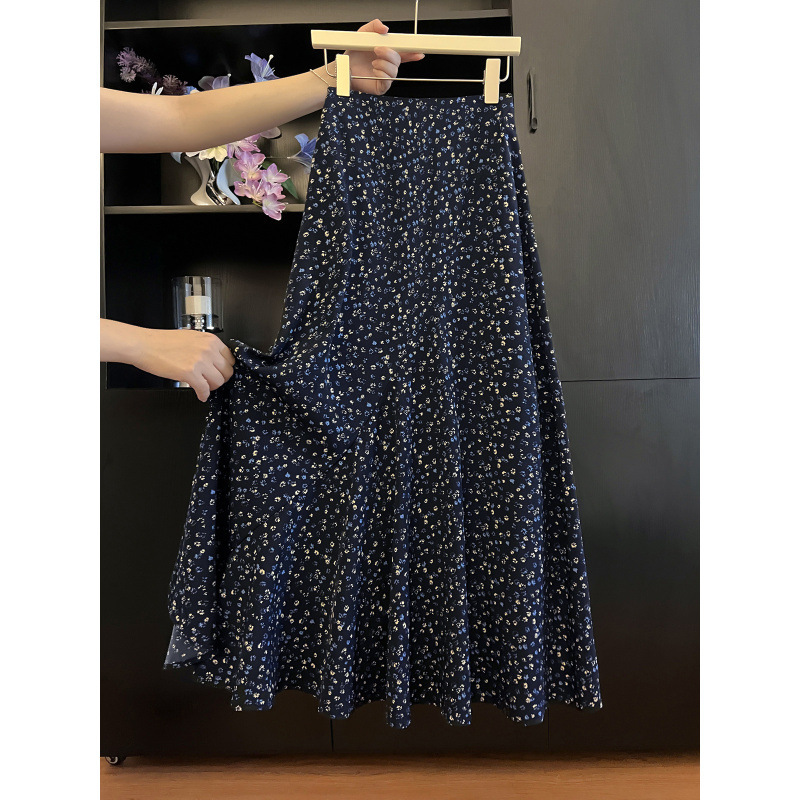 Three Complete Standards, Tmall Quality, Five-Line Edge, Asymmetrical Fishtail Skirt, Women's Summer Slimming Look Mid-Length Skirt