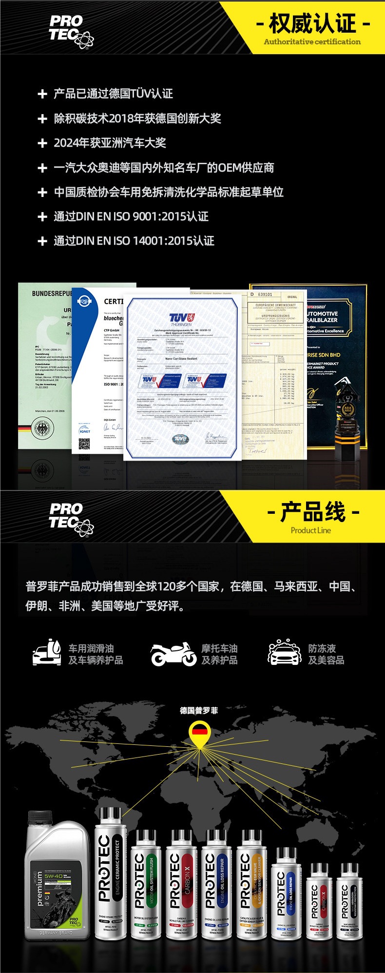 German Profi Anti-Wear Oil Additive Nano Anti-Wear Protective Agent Engine Noise Reduction Powerful Repair Agent