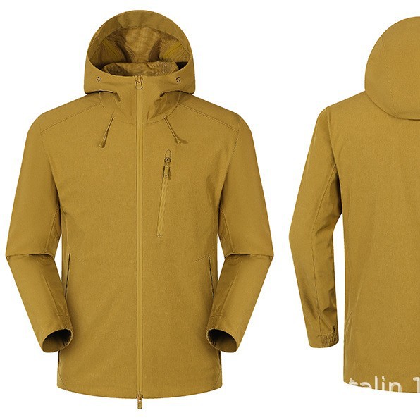 Hong Kong Style Unisex Sports Outdoor Windbreaker Nylon Blend Softshell Jacket