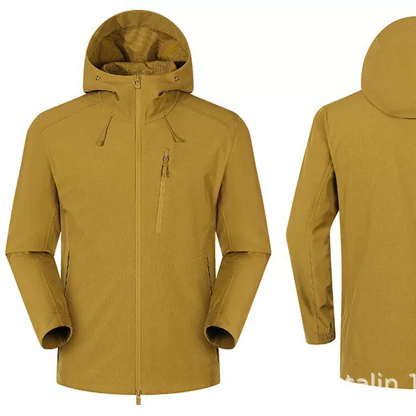 Hong Kong Style Unisex Sports Outdoor Windbreaker Nylon Blend Softshell Jacket