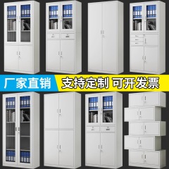 钢制办公文件柜铁皮柜资料柜财务凭证柜档案柜带锁矮柜储物柜铁柜