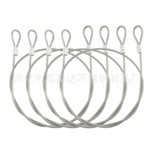 304 7*7 plastic coated wire rope awning awning hardware aluminum sleeve pressed wire rope