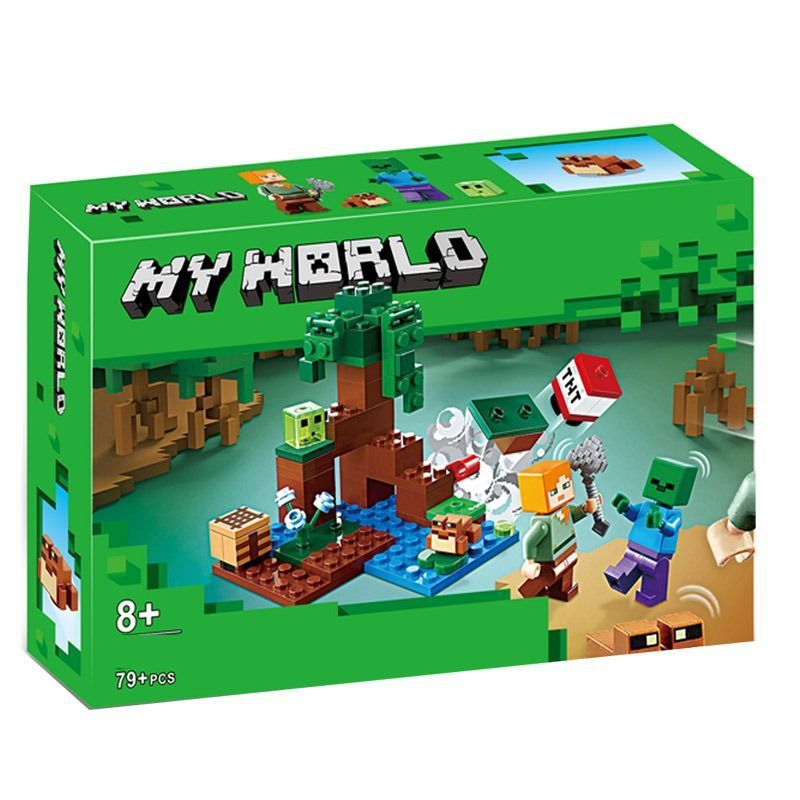 Minecraft シリーズ冥界ポータルビルディングブロックファーム村の家子供の組み立て少年のおもちゃギフト|undefined