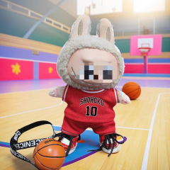 17 センチメートルラブブ人形スラムダンクバスケットボールスーツハートビートマカロンベビー服ラブブスポーツウェア ml