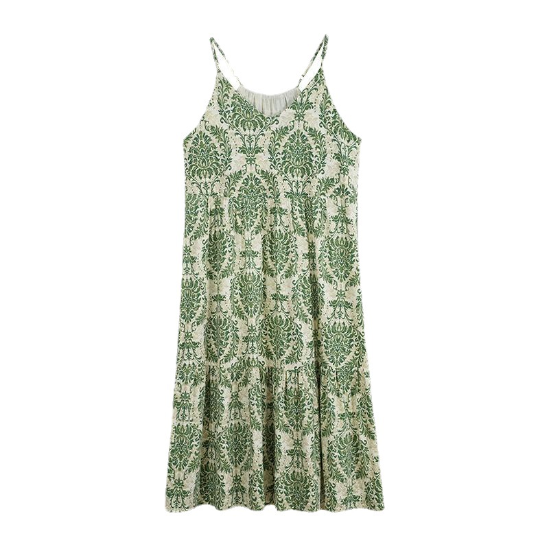 2024 verano nuevos productos de menta Man-Wave [con pecho] pijama de cabida de algodón damas vestido vestido de hogar