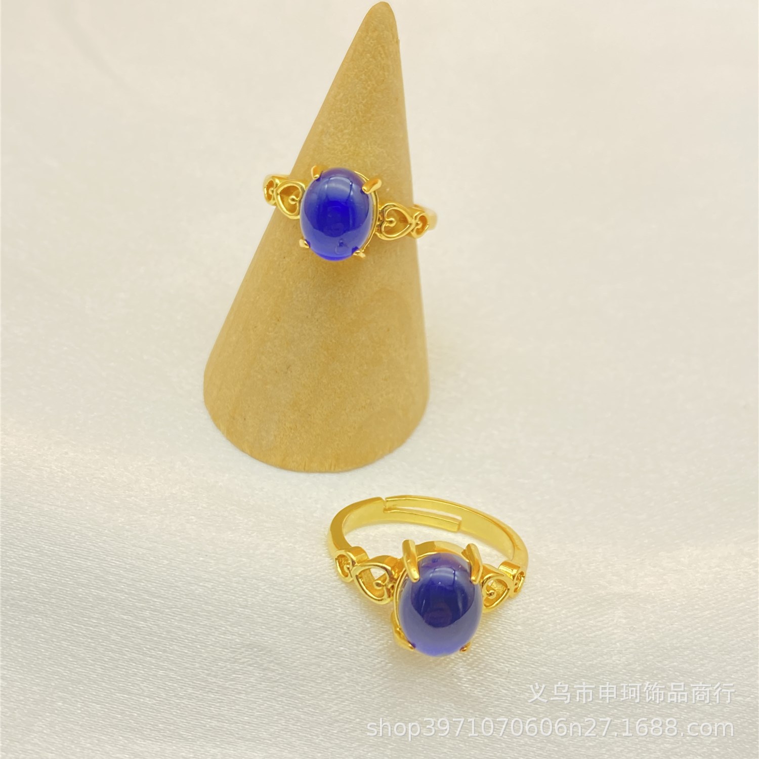 Fashionable copper adjustable ring