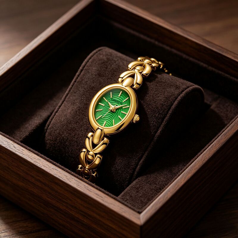 Manufacturer Wholesale Omapa New Oval-Shaped Women's Watch with Mother-Of-Pearl Dial, Simple Foreign Trade Watch, Live Broadcast Model Manufacturer Wholesale Omapa New Oval-Shaped Women's Watch with Mother-Of-Pearl Dial, Simple Foreign Trade Watch, Live Broadcast Model