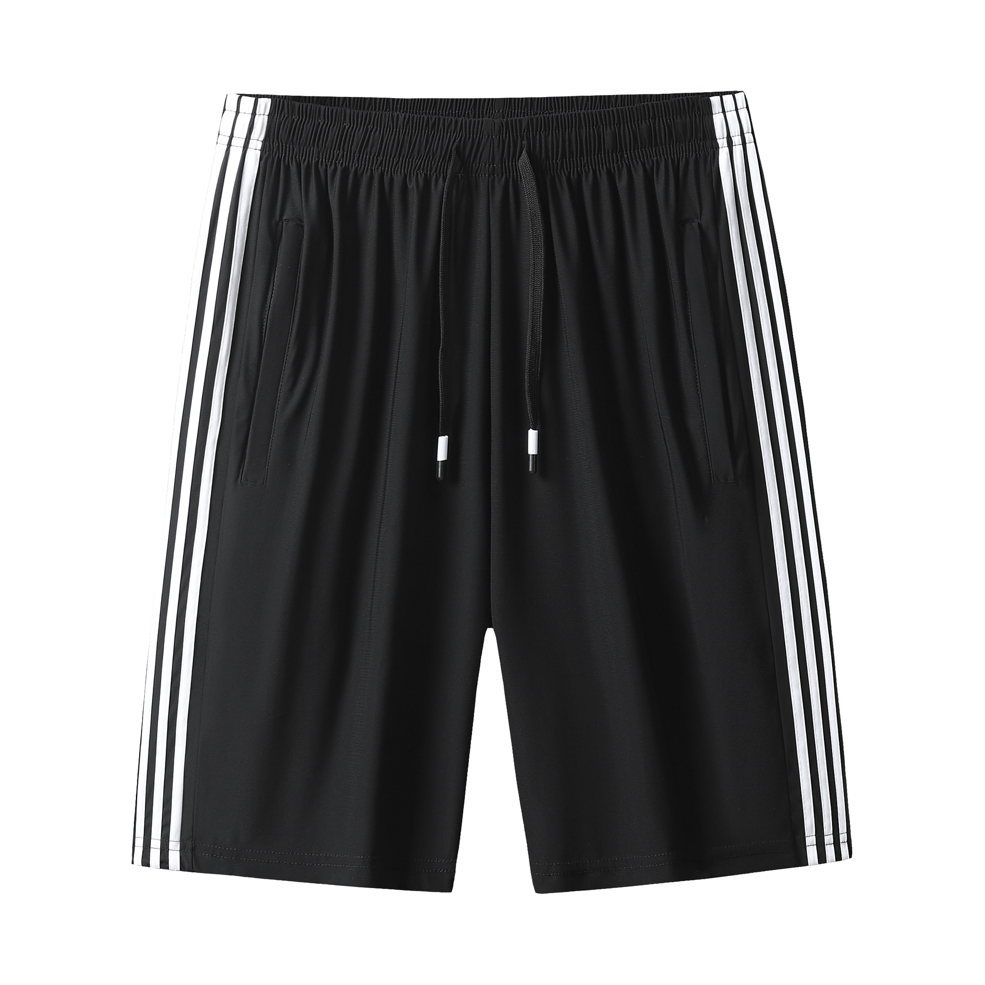 Verano hielo pantalones cortos de tamaño grande hombre delgados pantalones deportivos sueltos running casual pantalones rápidos al por mayor