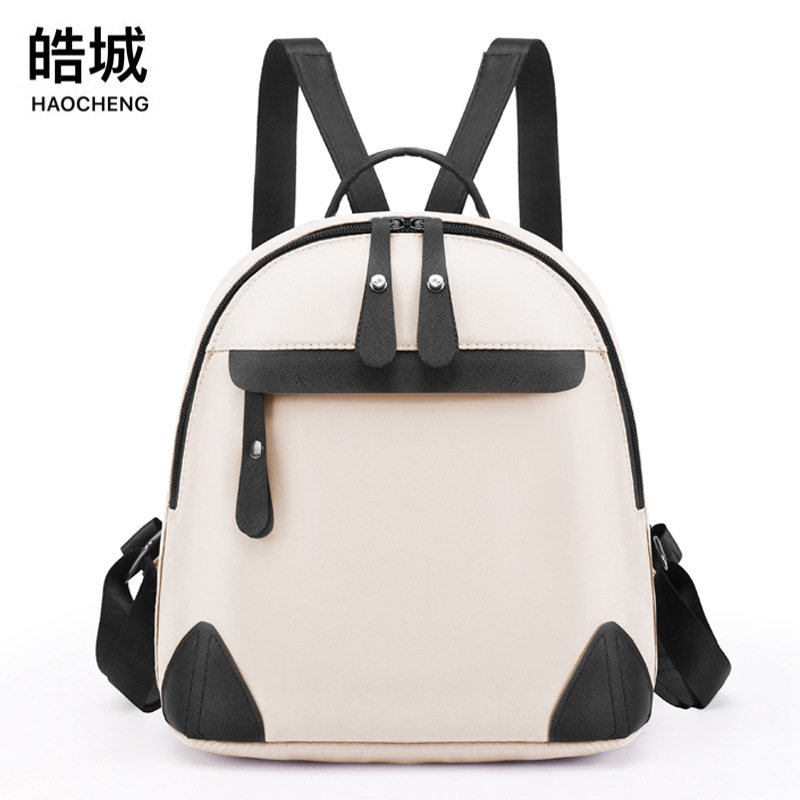 Nuevo estilo del sudeste asiático casual contraste color damas tela Oxford mochila moda urbana simple viaje mochila al por mayor