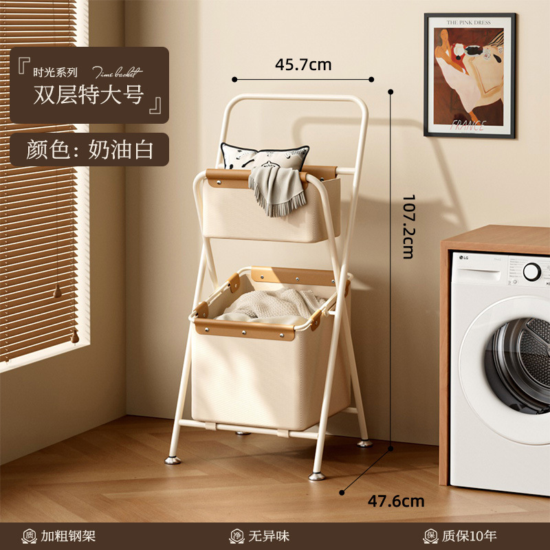 家庭用汚れた衣類バスケット汚れた衣類収納バスケット大容量分類折りたたみ式汚れた衣類バスケット浴室収納ラック|undefined