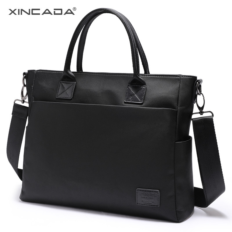 XINCADA Briefcase Men 14 Messenger Computer package capacity Fashionable ins One shoulder Handbag