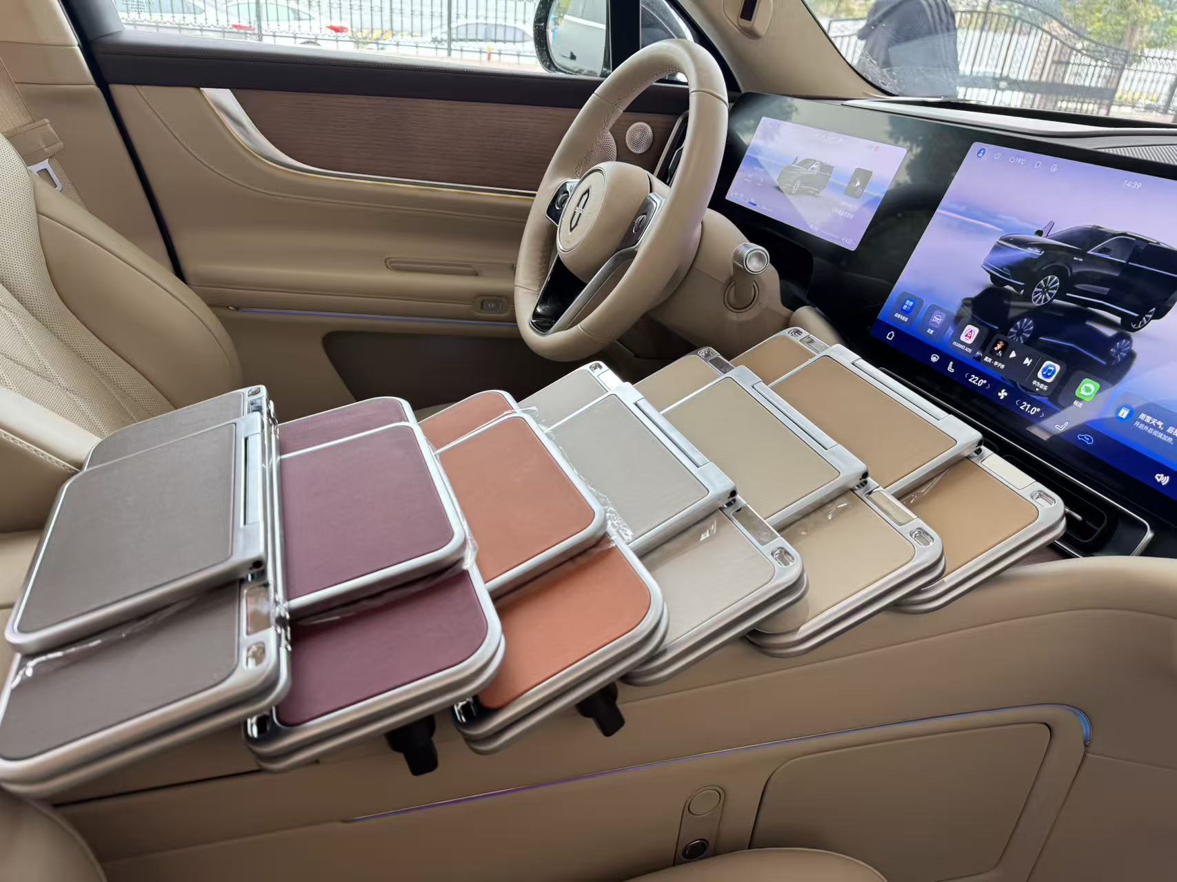 Cross-Border Hot-Selling New Model Car-Mounted Folding Table Board, Practical for Storage, Computer and Mobile Phone Placement, Storage, and Office Use