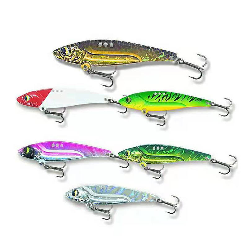 Luya fake bait dragon teeth metal VIB enhanced hook iron sequins