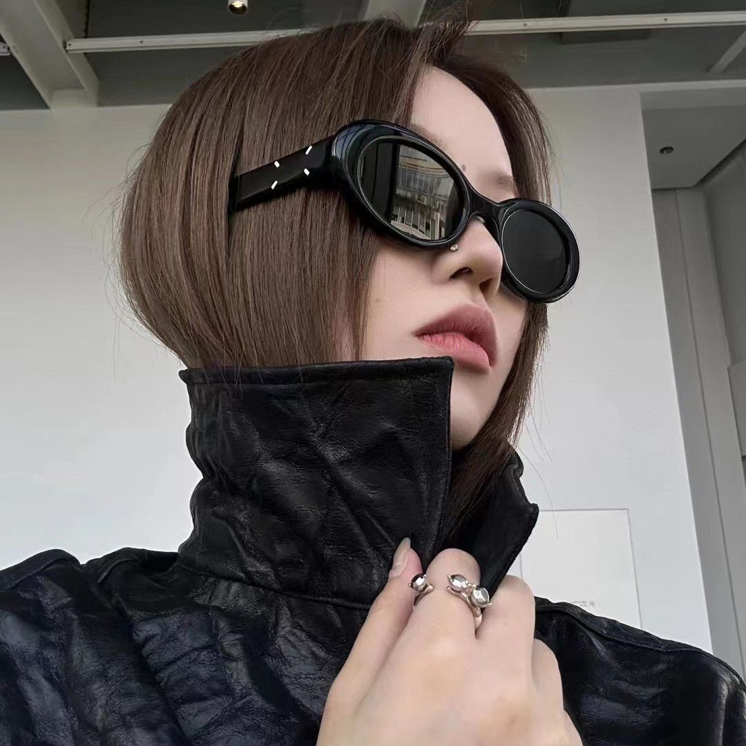 Nuevo retro ojo de gato marco redondo 005 Yu Shuxin mismas gafas de sol transfronterizo UV400 gafas de sol fabricante en stock