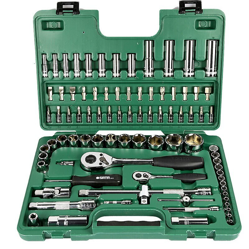 Shida Tool 56/86 шт. Комбинированный торцевой ключ с трещоткой ремонт авто инструмент для ремонта авто ремонт 09013