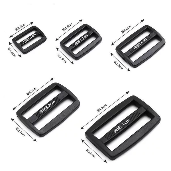 Nylon Rope Buckle, Adjustable Buckle, Plastic Buckle, Japanese-Style Buckle, Two-Position, Three-Position, in Stock