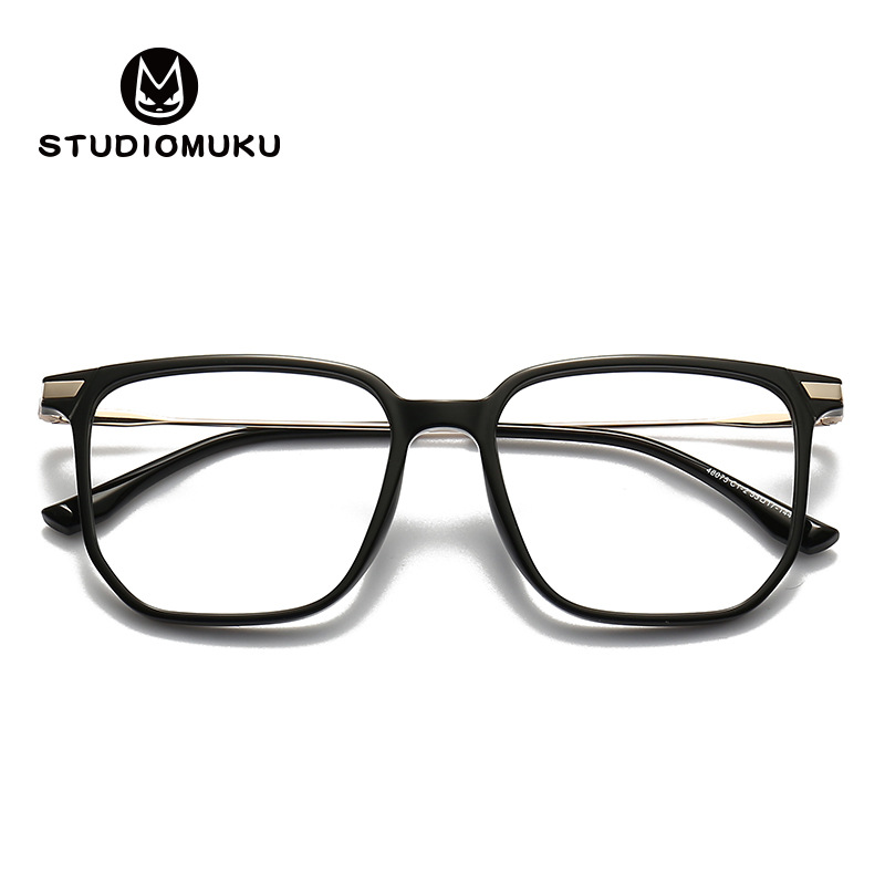 STUDIOMUKU madera fresco gafas redondas gafas de Marco oval diseño único gradiente marco gafas image 3