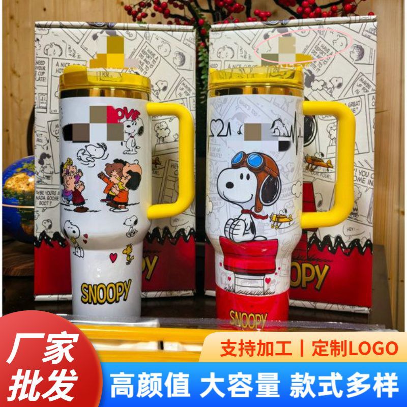 户外便携随身保温水杯简约可爱男女通用网红卡通大容量保温杯 日用餐厨饮具厂家批发实拍图