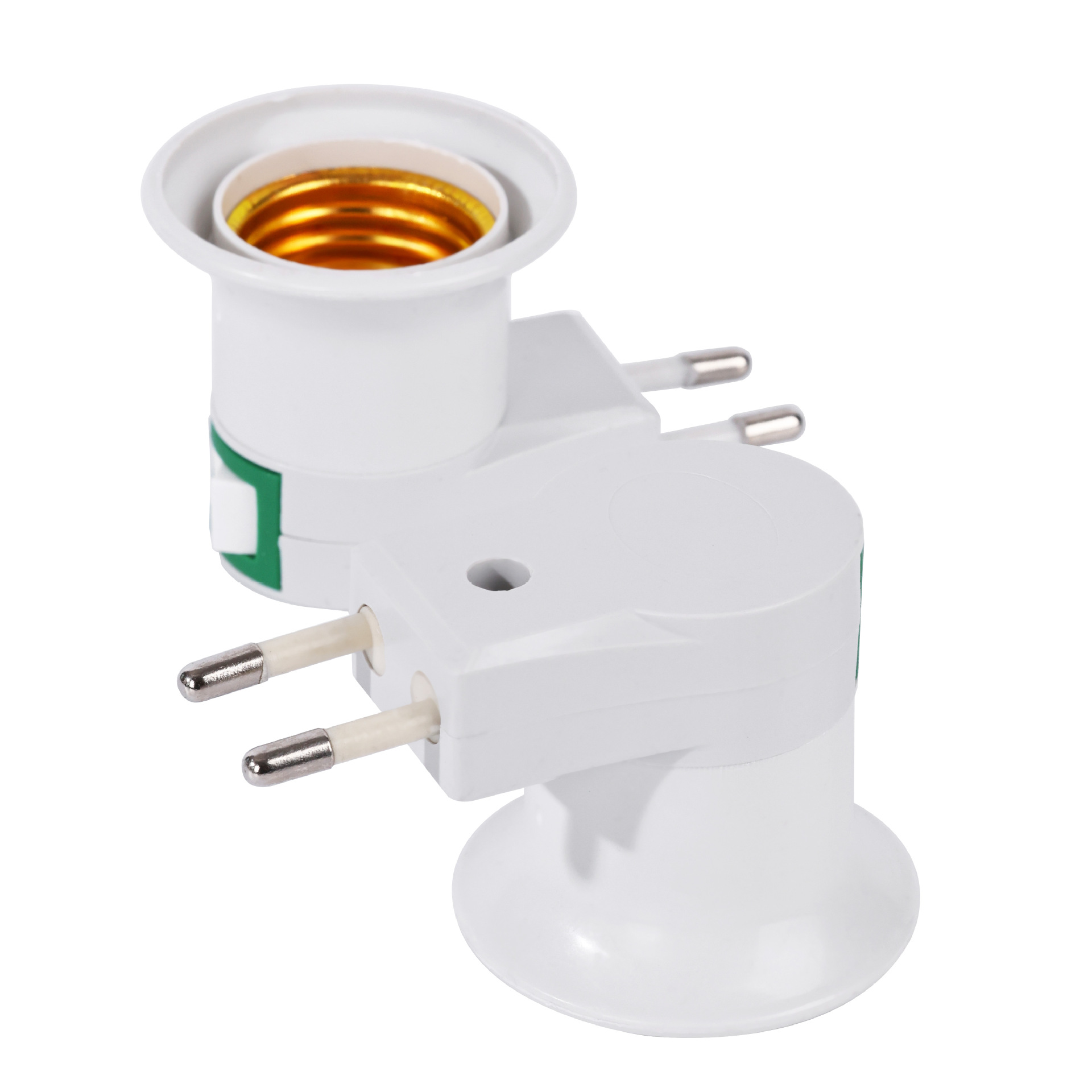 Portalámparas E26 Multicolor Dorado, Tipo Bola Mágica, Enchufe Europeo, para Bombillas LED, Exportado a Vietnam