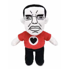 跨境新款 Chud Soyjak Chudjak Plush 秃顶四眼胡须毛绒玩具 玩偶